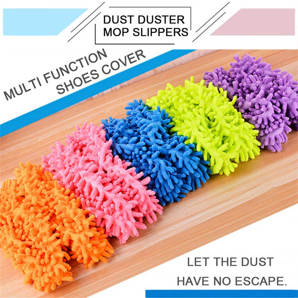2PCS Mop Slipper Lazy Floor Polishing Cleaning Sock Shoe Mopping Slipper Cover