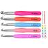 17x Crochet Hook Set Aluminum Knitting Needles Sewing DIY Tools Soft Grip Handle