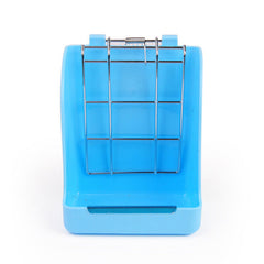 Pet Rabbit Hay Feeder Small Animal Hamster Pig Less Wast Hay Rack Corner Plastic