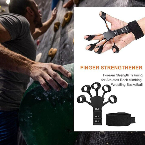 Finger Exerciser Strength Gripper Forearm Trainer Hand Grip Strengthener Therapy