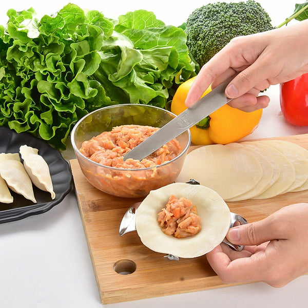 Dumpling Making Mould Three-Piece Kit 304 Stainless Steel Multifunction Tool Set