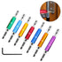 7Pcs Hex Shank Self Centering Hinge Drill Bit Door Hinge Locating Hole Drill Bit