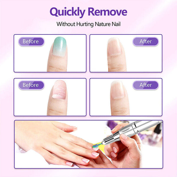 16x Ceramic Nail Drill Bits File Acrylic Manicure Pedicure Tools