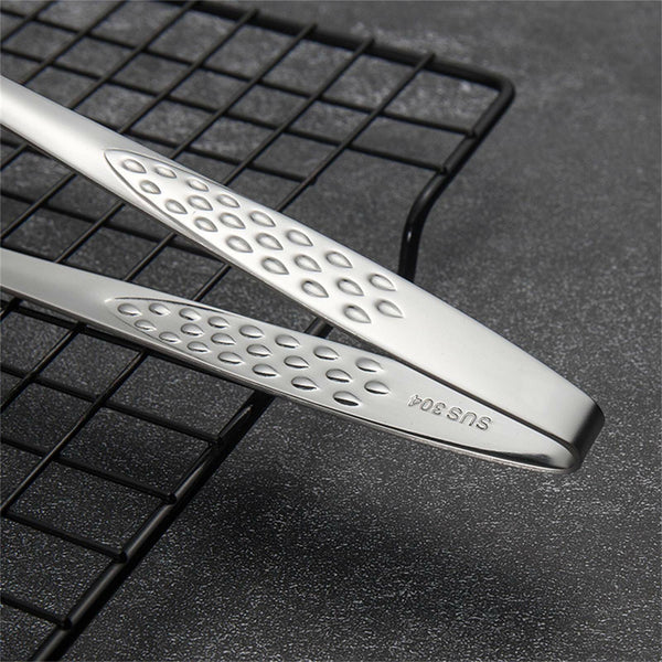24/28cm Stainless Steel Kitchen Straight Grill Tweezers BBQ Food Tongs Tools AU