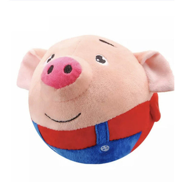 Active Moving Pet Plush Toy,Interactive Bouncing Balls Sound Electronic Dog Toy
