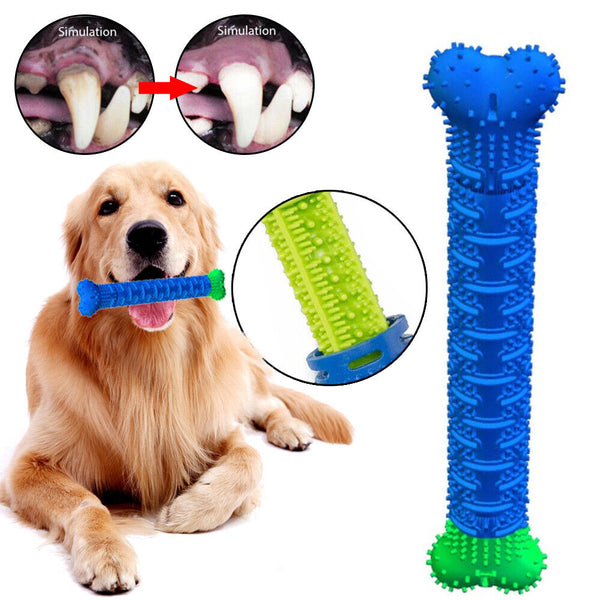 Dog Toothbrush Pet Clean Mouth Chew Teeth Toys Brushing Molar Stick Cleaning