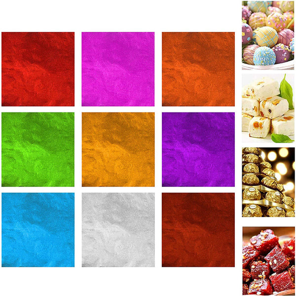 600X Square Candy Chocolate Lolly Aluminum Foil Paper Gift Wrappers Colorful AU