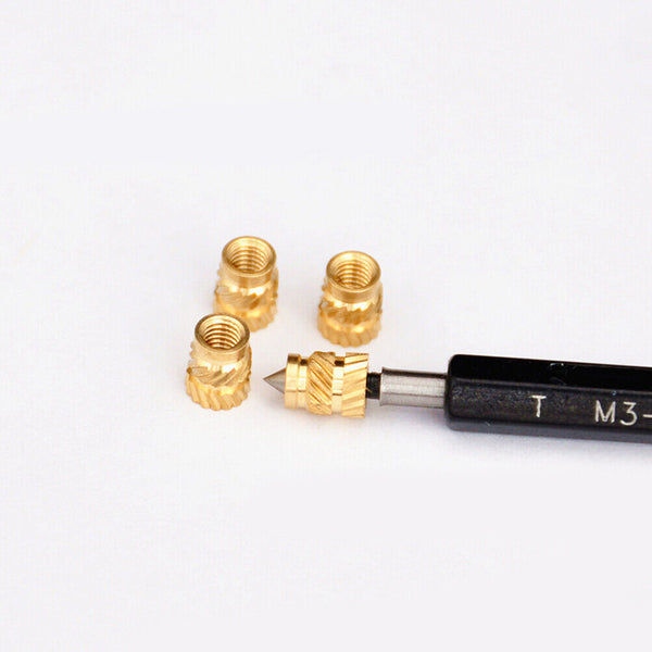 M4 Female Brass Knurled Female Threaded Insert Embedment Nuts AUS