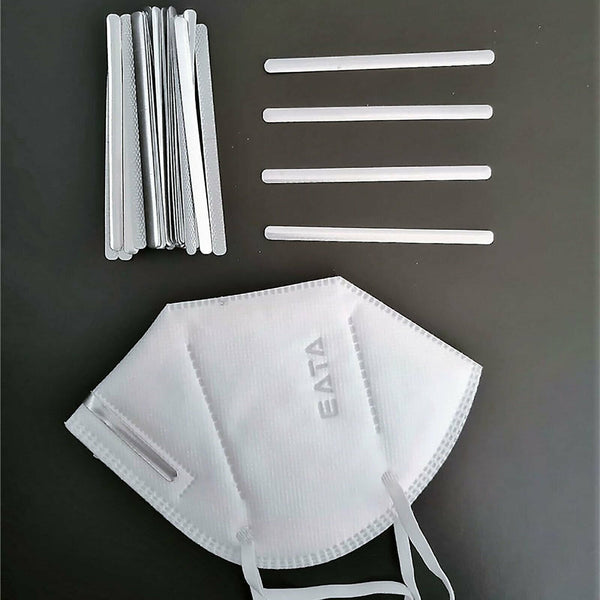 Nose Bridge Strip Aluminum Wire 90MM Adhesive Metal for Face Mask Making