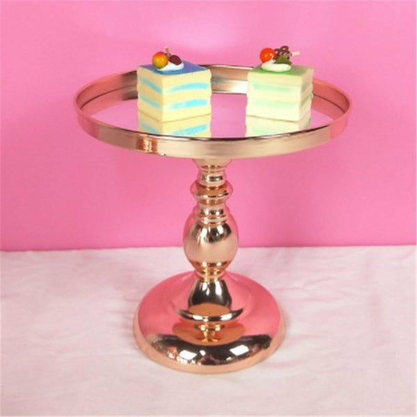 2 Tiers Mirror Top Cake Stands Rack Metal Cake Holder Wedding Party Display AUS