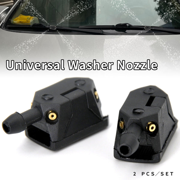 2Pcs Car Universal Windscreen Arm Washer Wiper Blade Spray Water Nozzles Jets