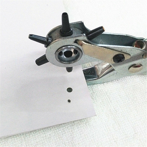 Leather Belt Eyelet Hole Punch Plier Puncher Craft Hand Tool 2.5-4.5mm Revolving
