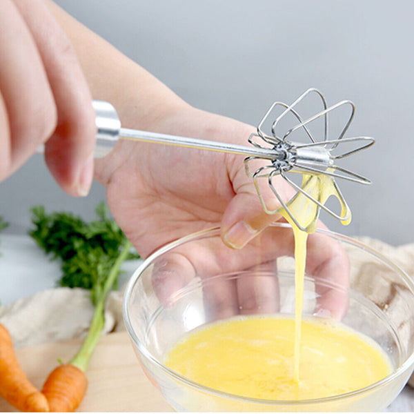 Stainless Steel Whisk Mixer Balloon AZ Tool  Semi-automatic Egg Milk Beater