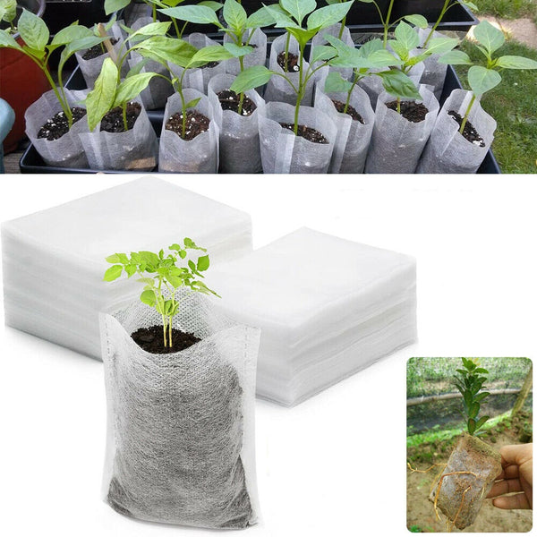 400X Garden Plant Nursery Bags Yard Plant Holder Grow Seedling Planting Pots - Lets Party