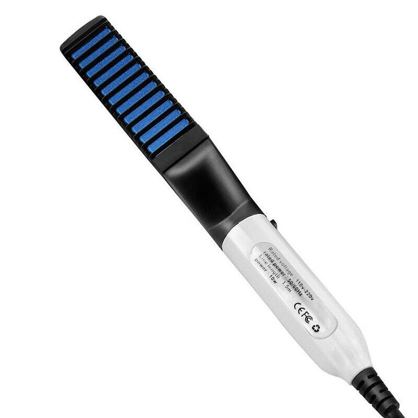 Quick Beard Straightener Hair Styler Multifunctional Comb Curler Show Cap Men - Lets Party