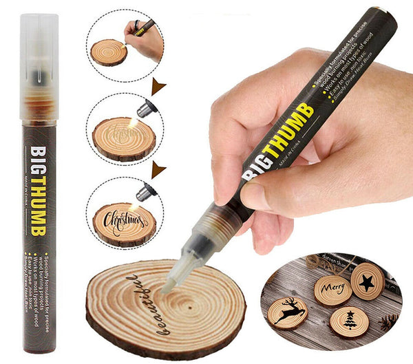 For DIY Projects Easy Use Fast Chemical Woodburning Pen Scorch Marker Painting - Lets Party