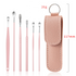 6Pcs Pink Ear Wax Remover Cleaner Spiral Safe Soft Tip Wax Curette Removal Tool - Lets Party