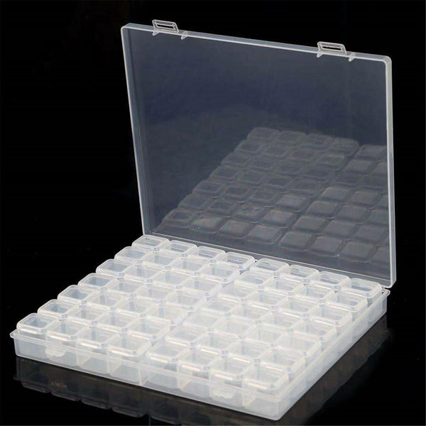 56Grids Storage Box Plastic Jewelry Organizer Case Container Bead Craft Portable