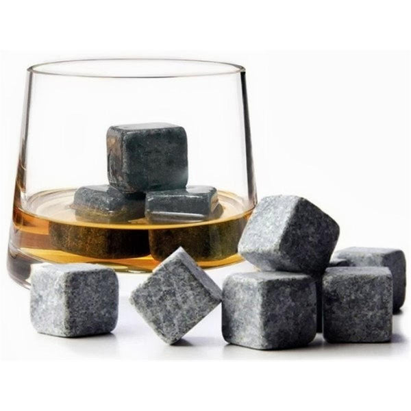 9pcs Whiskey Stone Ice cube Reusebale Icecubes Drinks Cooler Whisky Scotch Party - Lets Party