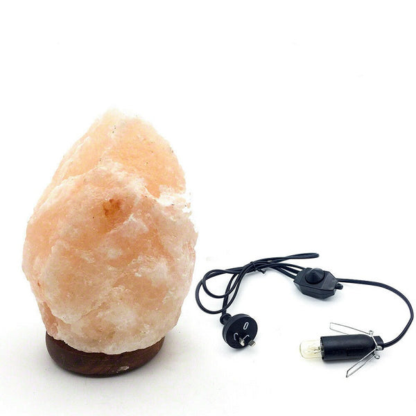 Himalayan Salt Lamp Natural Crystal Rock Shape Dimmer Switch Night Light 1-7 kg - Lets Party