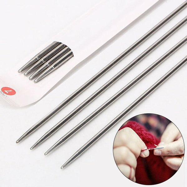 110X Double Pointed Stainless Knitting Needles Set 11 Size2-6.5mm Knitting Tools