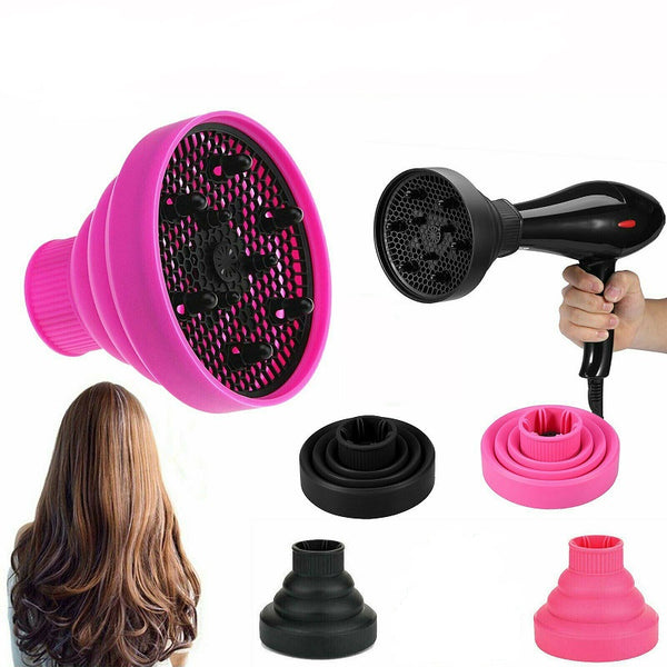 Silicone NEW Hair Dryer Universal Travel Professional Salon Foldable Diffuser  - Lets Party