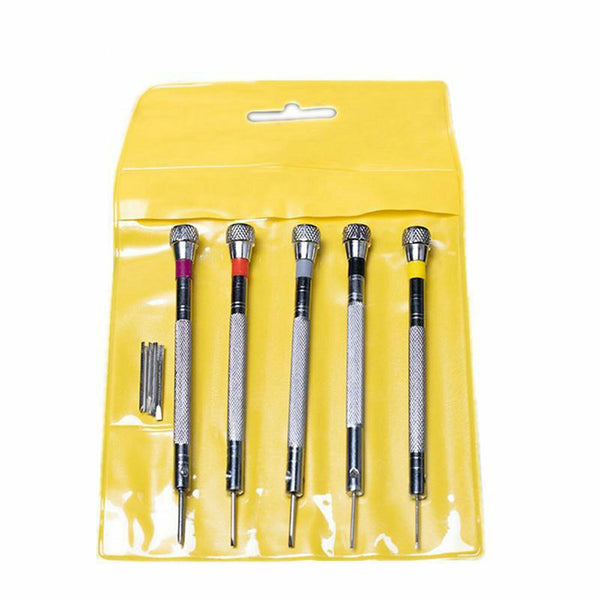 5 Pcs Precision Screwdriver Eyeglasses Watch Jewelry Watchmaker Repair Tool Set