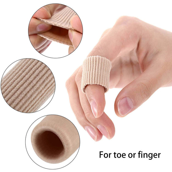 5/10X Silicone Toe Sleeve Gel Toe Cap Cover Protector Finger Tube Pain Relief AU