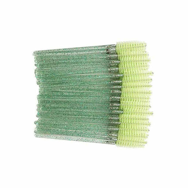 Light Green New Disposable Eyelash Brush Applicator Extension Mascara Wands - Lets Party