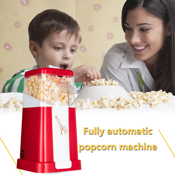 Electric Popcorn Maker Pop Corn DIY Party Snack Popcorn Hot Air Machine 1200W - Lets Party