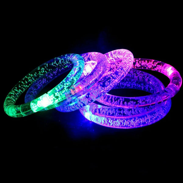 LED Bracelet Bubble Colour Changing Bangle Party Luminous Glow in the dark - Lets Party