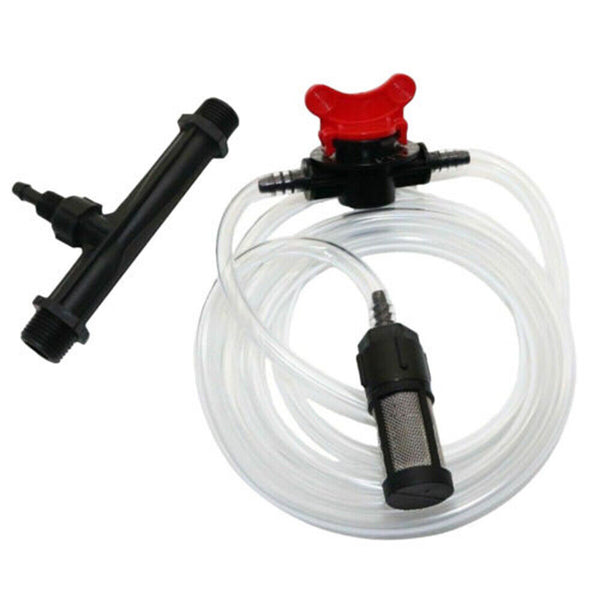 Auto Irrigation Venturi Fertilizer Kit Injector Water Tube Switch Filter 3/4"