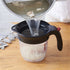 1L Fat Separator w/Bottom Release Fat Dispenser Gravy Strainer Kitchen Tool