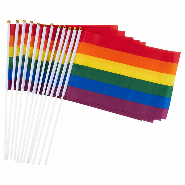 20PCS Rainbow String Flag Gay 5.5M +3x flag Lesbian Pride LGBT Mardi Gras Banner