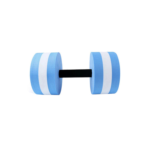 2x Blue Water Dumbbells Aquatic Exercise Dumbells Water Aerobics Workouts Barbells - Lets Party