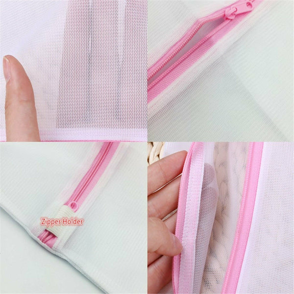 UP TO 8x Large Aid Laundry Wash Bag Washing Aid Zipper Mesh Clothes Bra Delicate