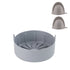 Reusable 16cm Grey Air Fryer Accessories Basket Silicone Pot Baking Tray Mat Oven Nonstick - Lets Party