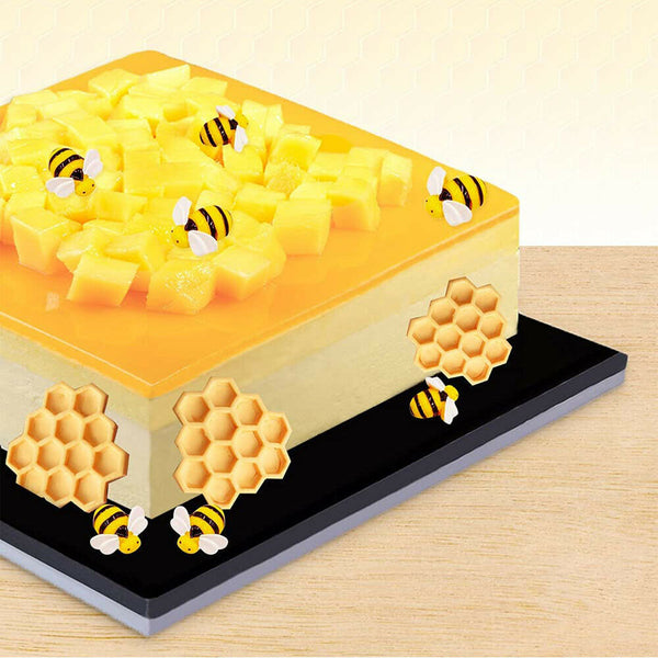 Silicone Bee Honeycomb Cake Mould Chocolate Soap Candle Bakeware Mold - Lets Party