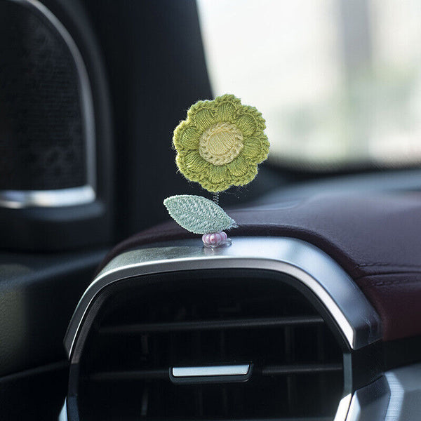 Fashion Car Dashboard Shaking Head Plant Flower Ornaments Automobile Decoration