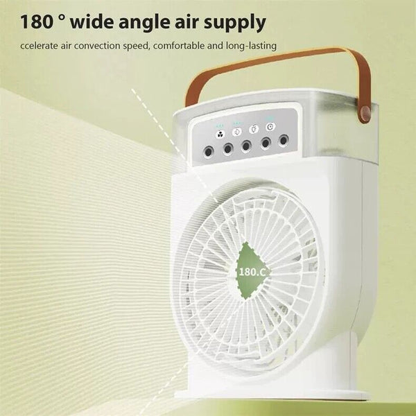 3 Speed Desk Misting Fan Spray Water Mist Fan Nightlights with 600ML Water Tank