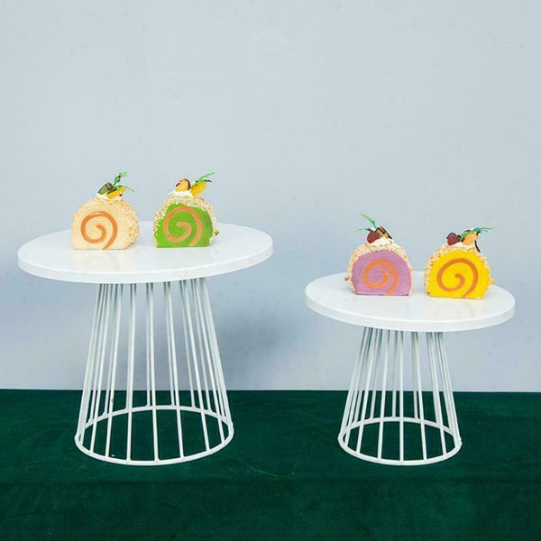 2X Metal Cake Stand Wedding Dessert Display Rack Cupcake Pedestal Tray Holder