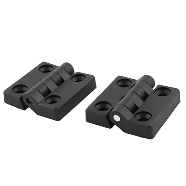 5PCS 2-Leaf Reinforced Plastic Door Bearing Hinge New Tools Black 48mm x 48mm AU
