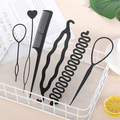 Hair Styling Tools Set – DIY Braiding, French Braid & Bun Accessories Kit
