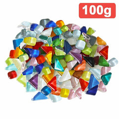 up to 2000x Mixed Crystal Glass Mosaic Tiles Kitchen Bathroom Art Craft Supplies