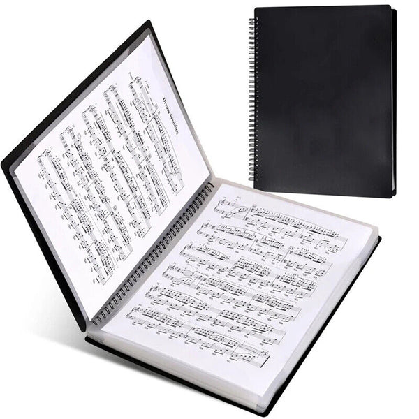 A4 Music Score Holder Paper Sheet Document Storage File Organizer 20Pages