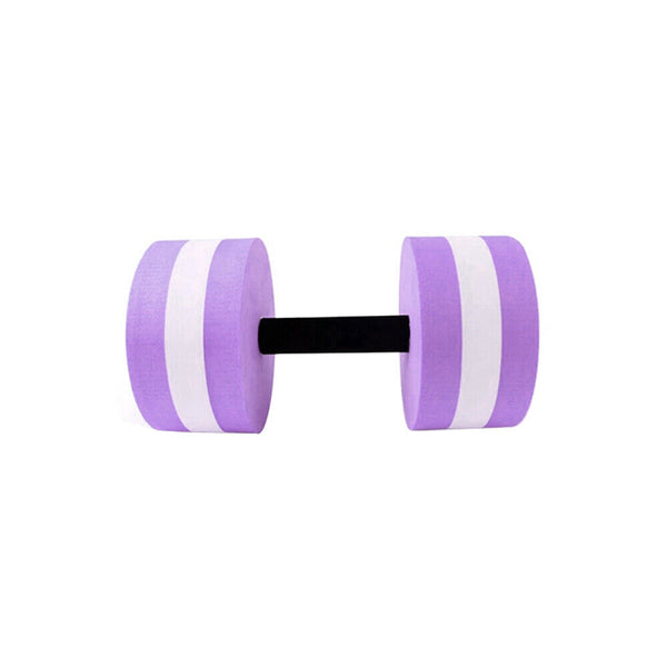 2x Purple Water Dumbbells Aquatic Exercise Dumb bells Water Aerobics Workouts Barbells - Lets Party