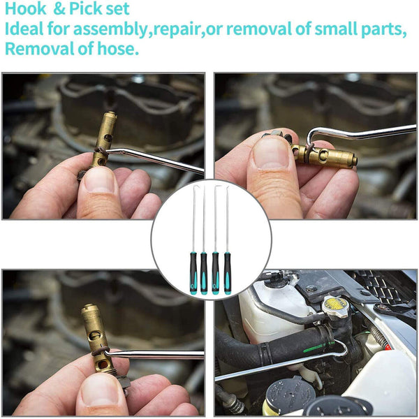 4X Car Pick and Hook Set O Ring Seal Remover Gasket Puller Remover Set Au Seller
