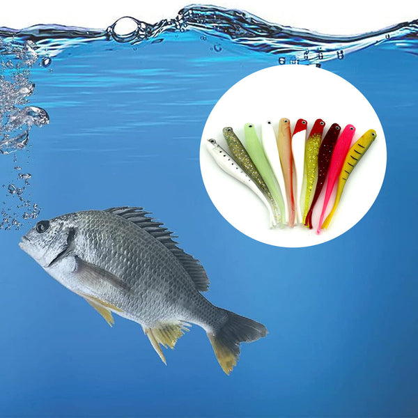 10/20X 13CM Soft Plastic Lures Snapper Jerk Shad Minnow Gulp King Stick Bait 8g