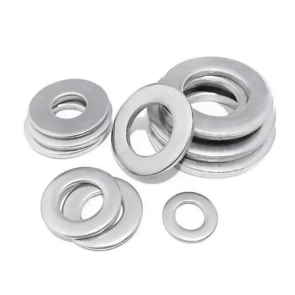 180/600pcs Stainless Steel Flat Washer Washers Assortment Set Value Kit AU NEW