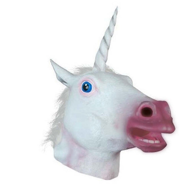 Latex Mask Horse Head Mask Animal Head Creepy Halloween Costume Theater Toy Party - Lets Party